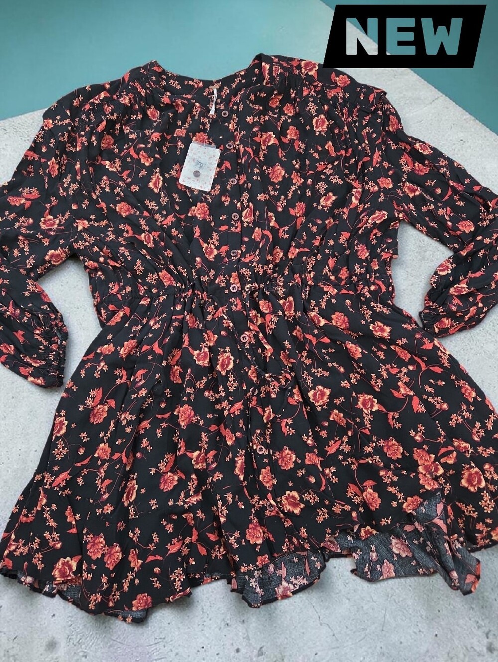 New Free People viscose dress Women size Medium